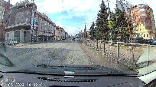 Архангельск на машине. Галушина, Ленинградский и Набережная