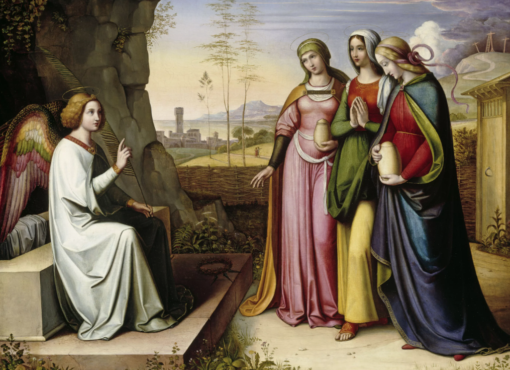 На третью Неделю (воскресенье) по Пасхе установлен день памяти жен-мироносиц, которые первыми узнали о воскрешении Христа.-2