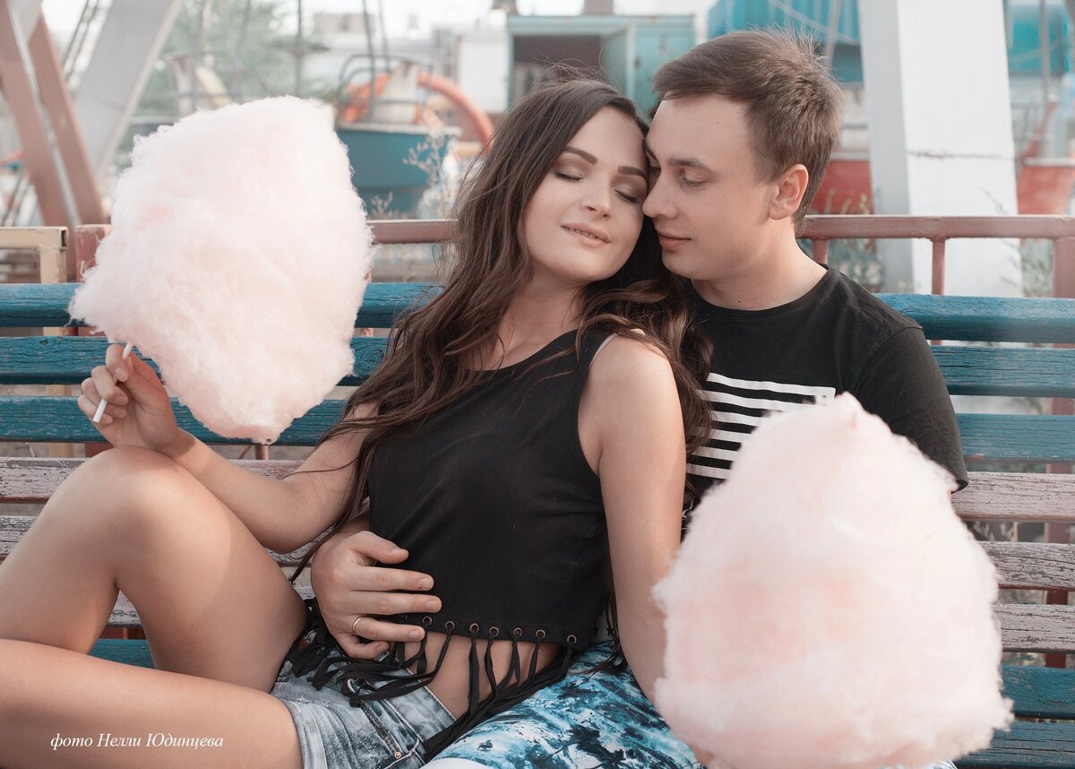 Лав стори фото идеи со сладкой ватой