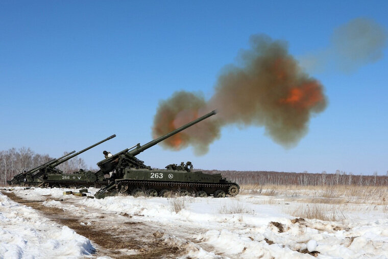 ВС РФ, в свою очередь, наносили ответные удары по военным объектам на Украине. Фото: Официальный сайт Министерства обороны РФ