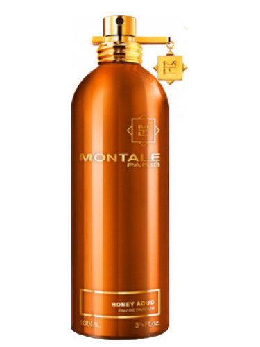 Бренд: Montale 
Название: Honey Aoud
Тип продукта: Парфюм (унисекс)
Ноты: Мед, уд, амбра, корица, мадагаскарская ваниль, кожа, пачули, цветочные ноты
Вид аромата: Восточные, сладкие
Год выпуска: 2015
Создатель аромата: Пьер Монталь
Объемы флакона: Часто встречается в объемах 50 мл и 100 мл
Упаковка: Характерный для Montale металлический флакон с возможностью персонализации цвета крышки.
Стойкость аромата: Высокая стойкость на коже и одежде.
Шлейф: Интенсивный шлейф с теплыми нотами меда и уда.
Рекомендуемое время использования: Осень-зима или прохладное время года.
Страна производства: Франция