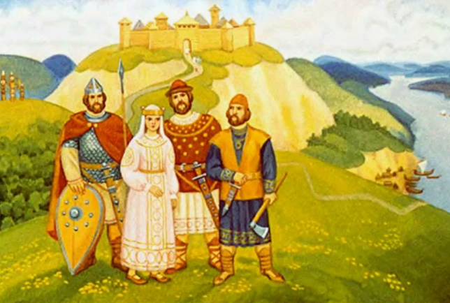 Братья и сестра их Лыбедь. Источник: Яндекс-картинки.