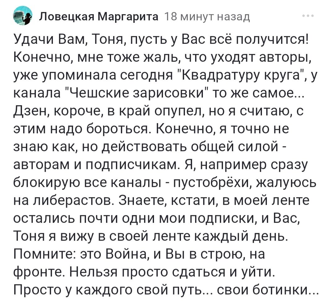 Разбираю 10 комментов. Михаил - стих в Вашу честь и ждём тут. Война между  сторонниками суверенного и колониального существования. | Тоня Витушkинa |  Дзен