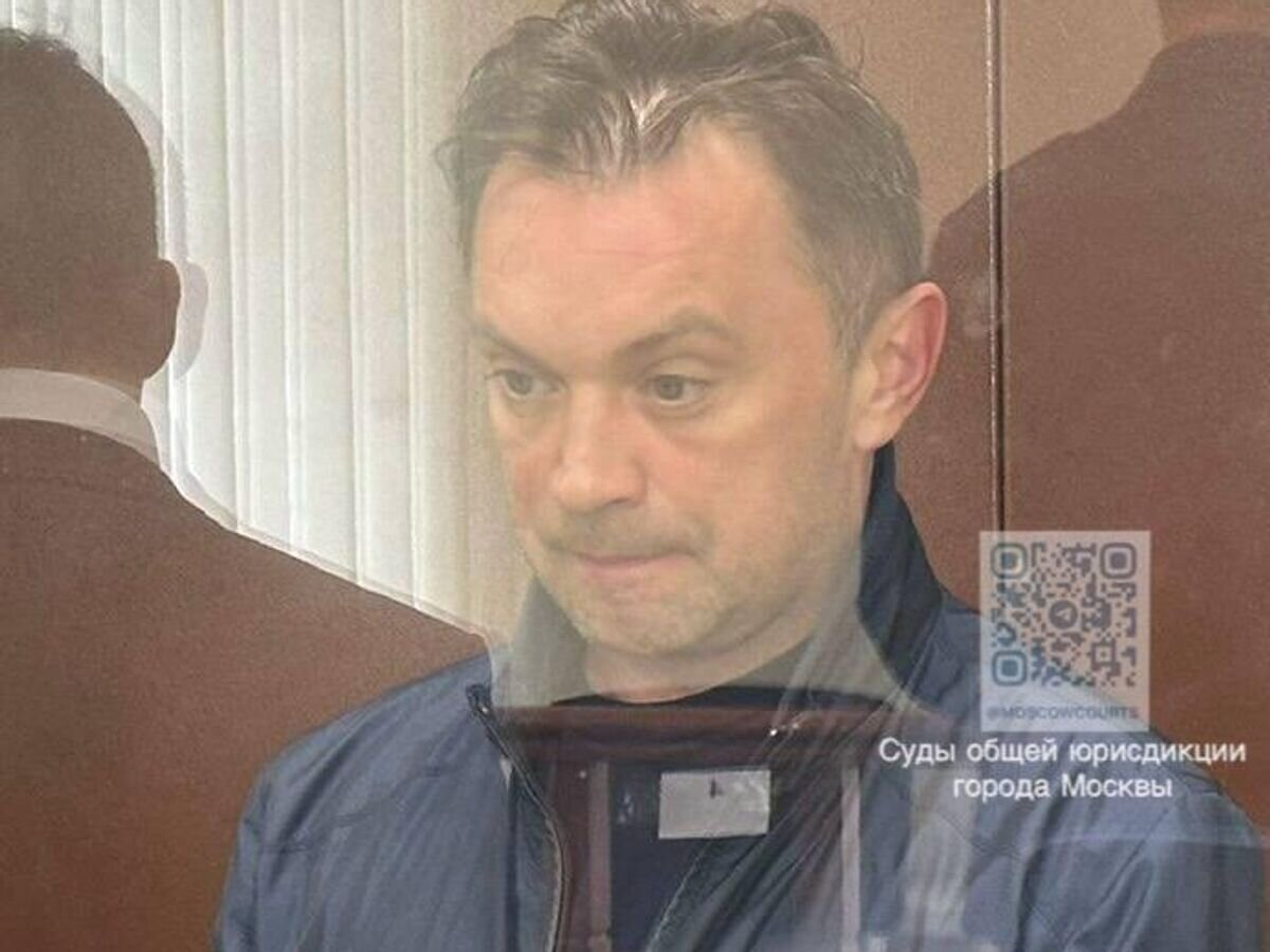    Фигурант по делу о получении взятки заместителем министра обороны России Александр Фомин в Басманном суде города Москвы© Фото : пресс-служба судов общей юрисдикции города Москвы