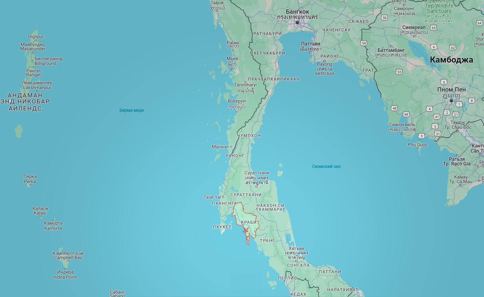 Провинция Краби Таиланд 2024