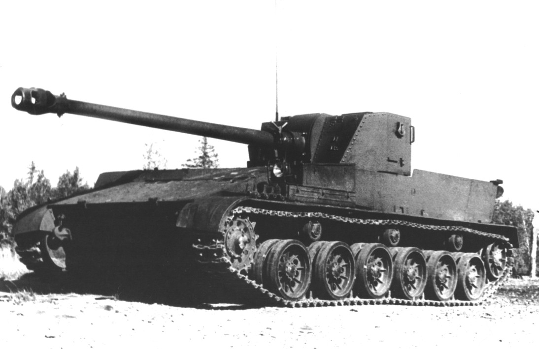 СУ-100П (Объект 105) в 1949 году во время испытаний. Источник фото: https://war-book.ru/