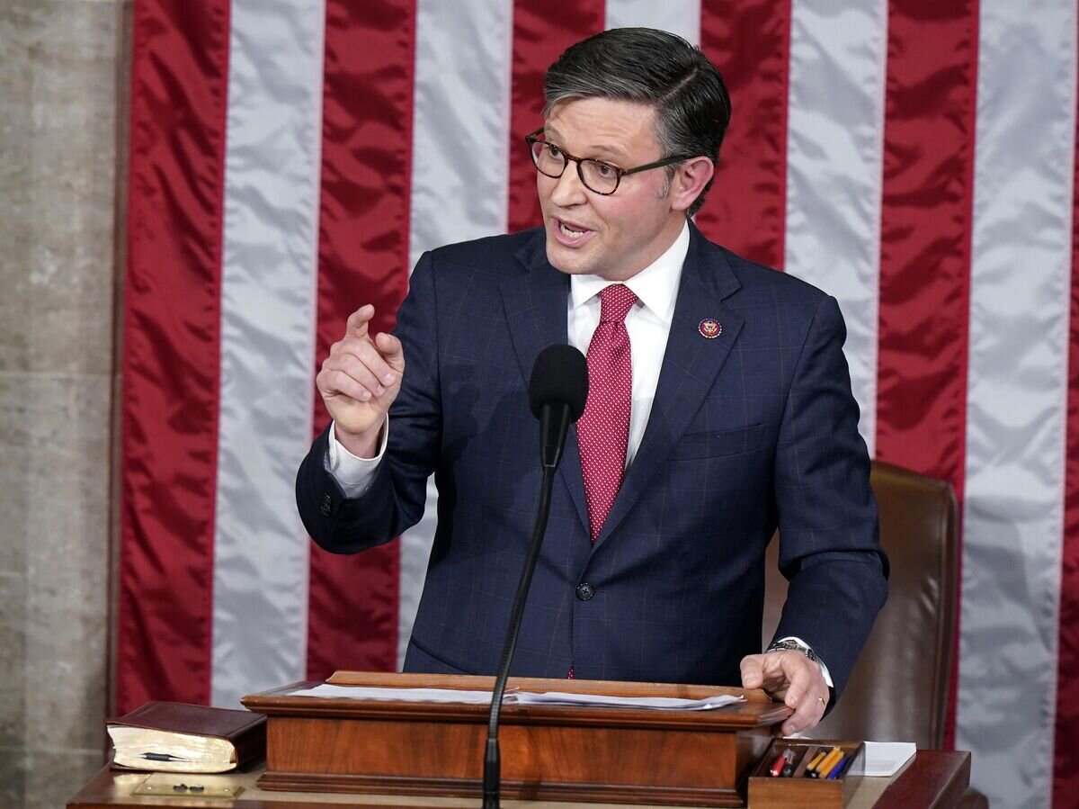    Избранный спикер палаты представителей США Майк Джонсон© AP Photo / Alex Brandon