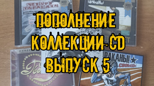 Пополнение коллекции CD часть 4 #обзор #распаковка #тараканы #ЧЕТЫРЕТАРАКАНА #cd