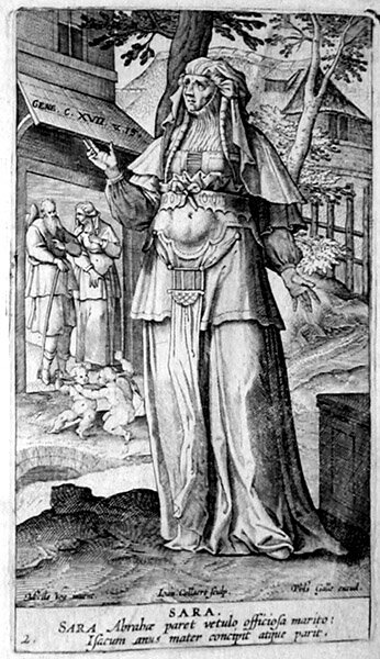 «Сарра». Гравюра Ханса Колларта, ок. 1581