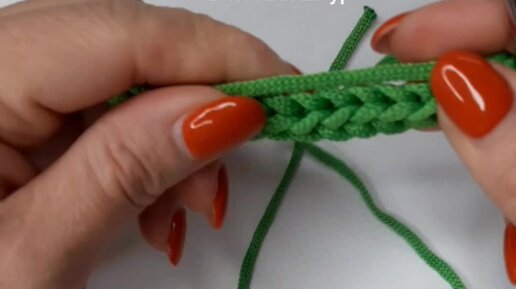 Справится даже ребенок Вяжем шнур крючком #crochet #knitting #мквязание #tutorial #вязание_крючком
