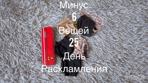 25 день расхламления , минус 6 вещей )