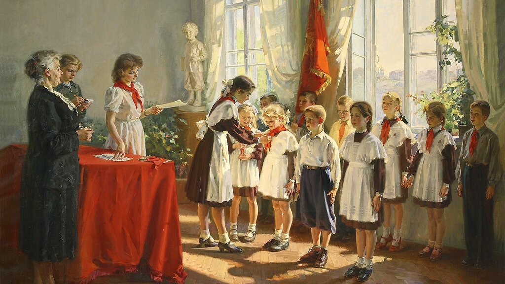 Иван Тихий, «Прием в пионеры», 1953 год