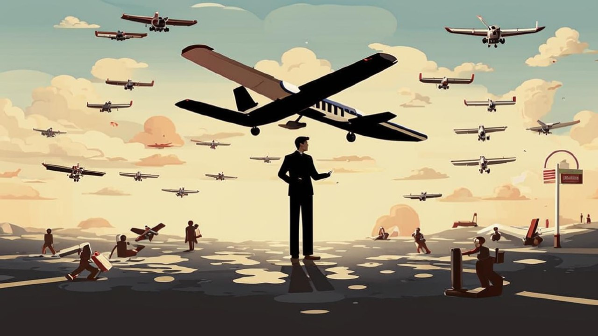 Много людей пишут федеральные авиационные правила // источник: нейросеть Kandinsky 3.1