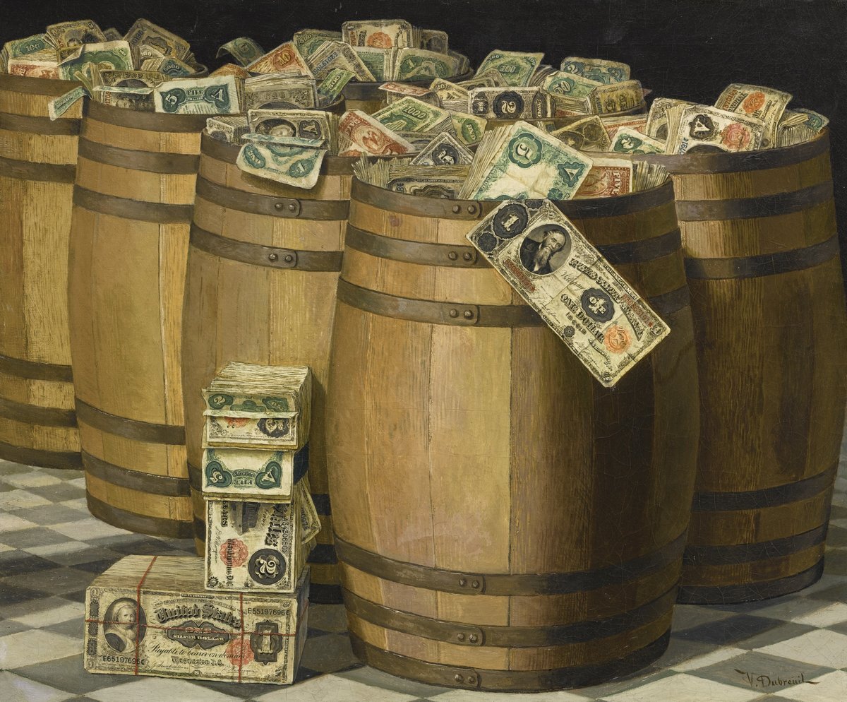 Victor Dubreuil. "Barrels of money" Виктор Дюбрей (из открытого источника дзен.ру)
