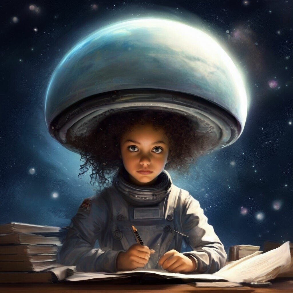 Идея автора и Шедеврума. Девушка пишущая буквы в прямом эфире. 