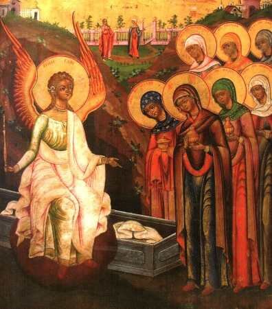 Икона "Святые жены-мироносицы у Гроба Господня"