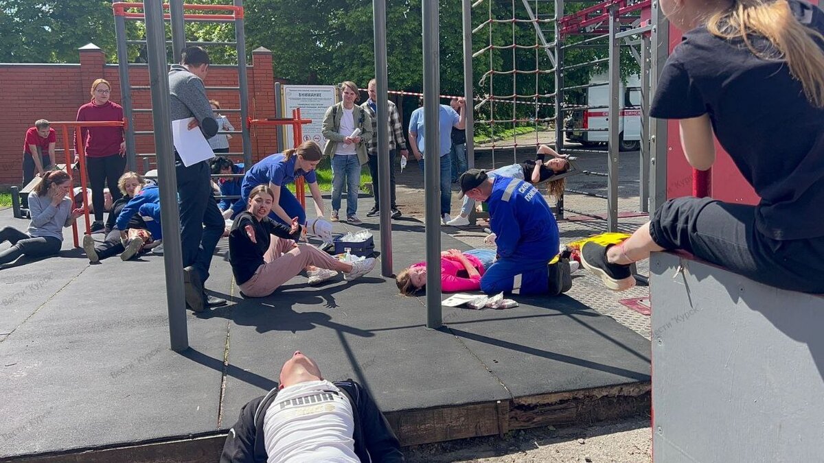    В Курске прошли массовые учения фельдшеров скорой помощи