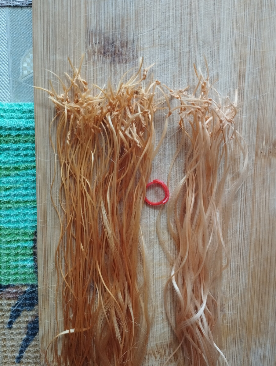 Прядки с узелками. 