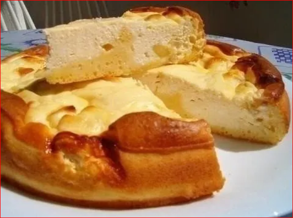 Ленивей не придумаешь. Ватрушка с творогом из заливного теста. Воздушная выпечка и много начинки