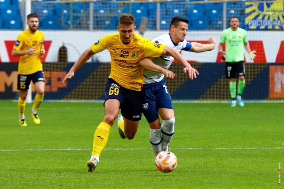   ФК «Ростов» обыграл «Балтику» на своём поле со счетом 2:1