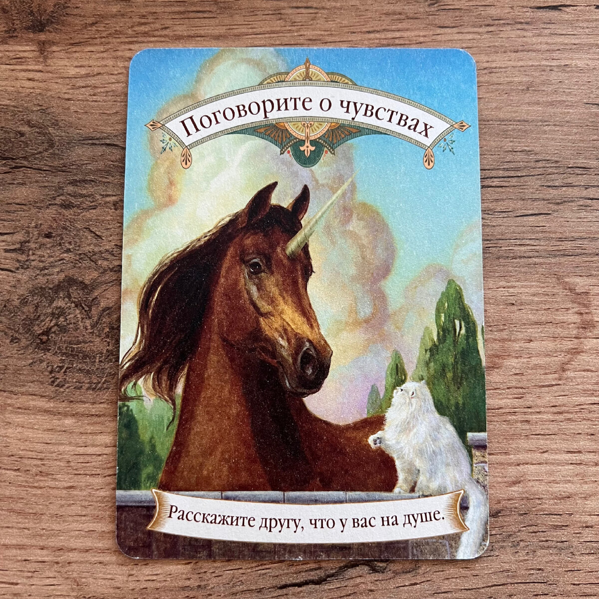1 карта - Поговорить о своих чувствах чувствах — это важно.