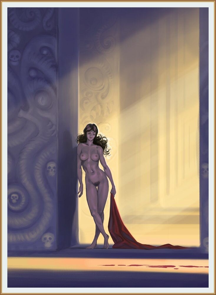 Художник Алексей Липатов  Концепт-АРТ под названием "Атлантида. В Храме (Atlantis. In the Temple)