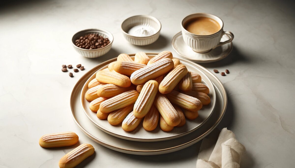 Печенье Савоярди (сгенерировано DALL-E)