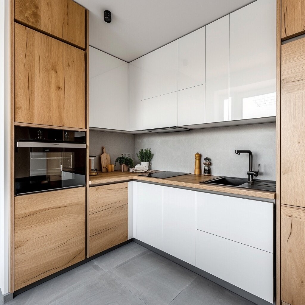 Дизайн угловой кухни