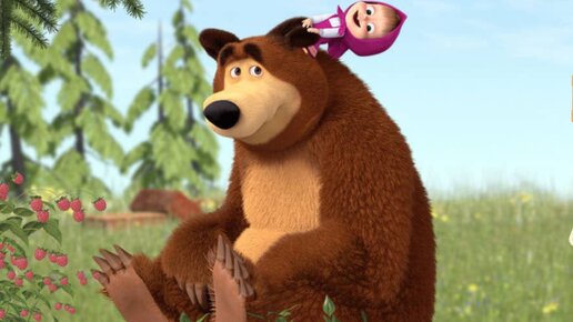 Мультфильм Игра для малышей Маша и Медведь 🐻🐈‍⬛🥳 Лабиринт