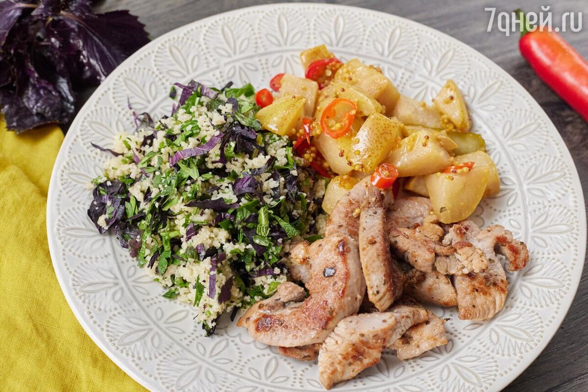    Индейка с чатни из груши от Александра Бельковича предоставлено каналом СТС