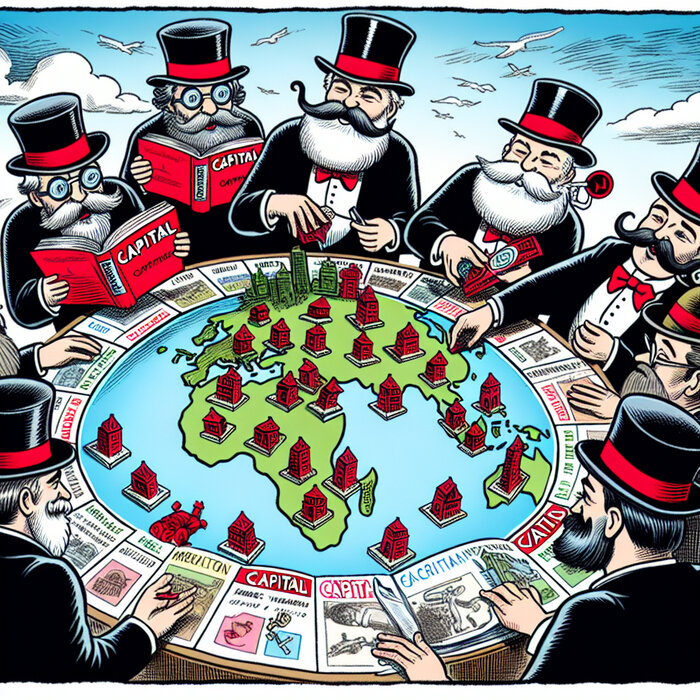 Буржуи читают Маркса, играя в Монополию