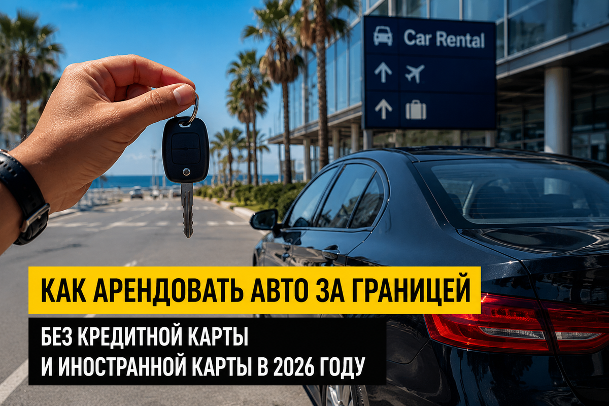 Как арендовать автомобиль за границей без кредитки и иностранной банковской карты в 2026 году