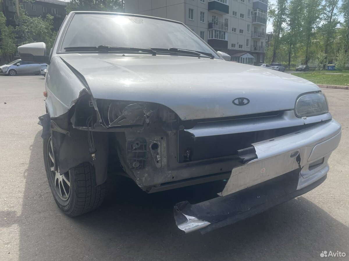 ВАЗ (LADA) 2114 Samara 1.6 MT, 2004, битый, 317 000 км моя первая машина на перепродажу