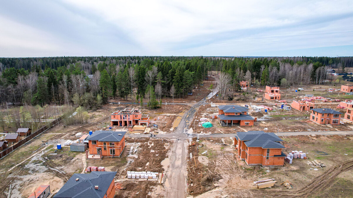 Актуальная съемка стадии строительства в апреле 2024