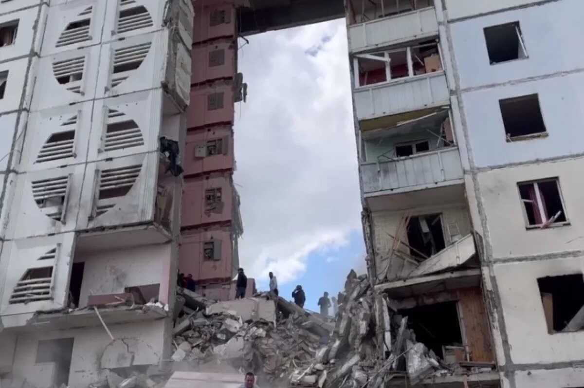    В уцелевших подъездах дома на Щорса, 55а в Белгороде нет повреждений