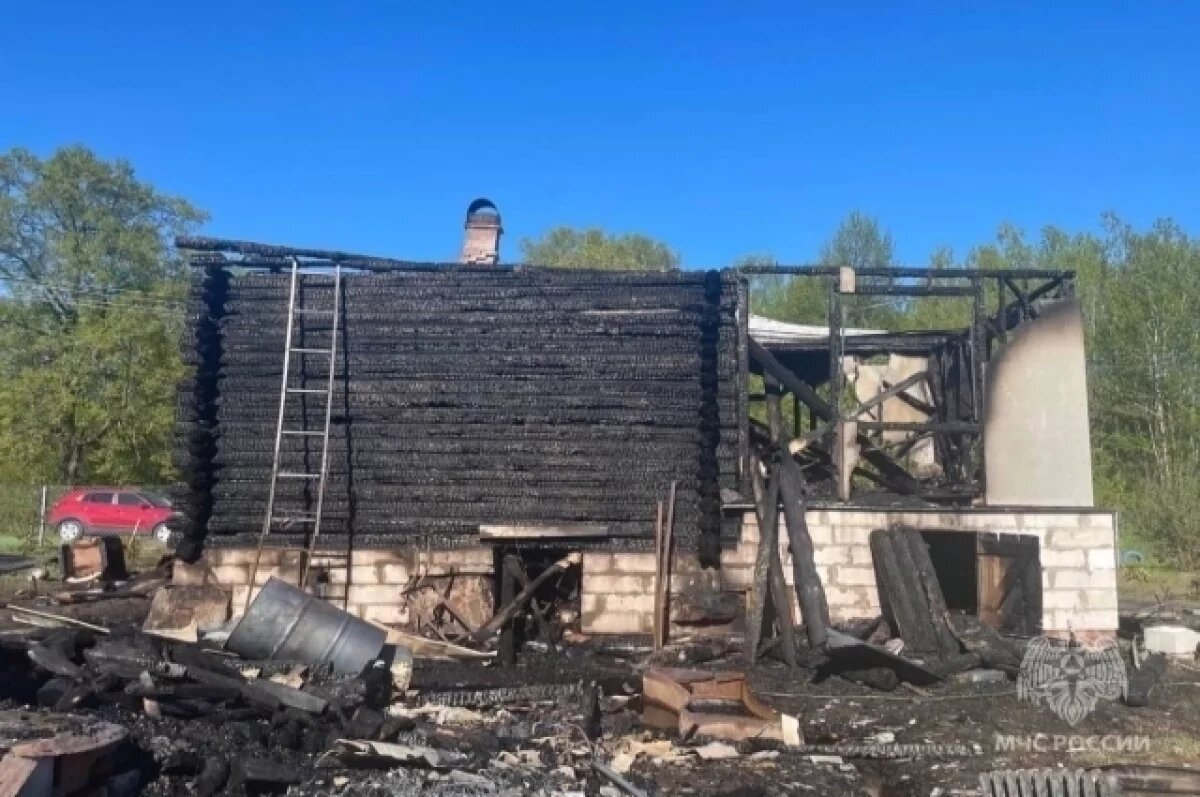    В деревне Житково Ивановской области сгорел частный дом