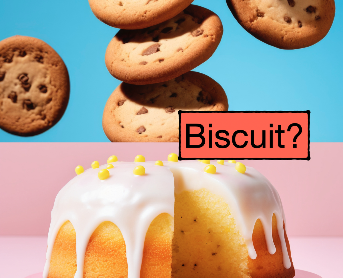 Простой пример: biscuit[бискуит] - это вовсе не бисквит, как хочется перевести поначалу. Это "печенье"! (freepik) А "бисквит" - это "sponge cake"