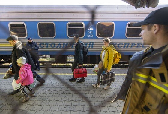    Украинские беженцы в Польше
