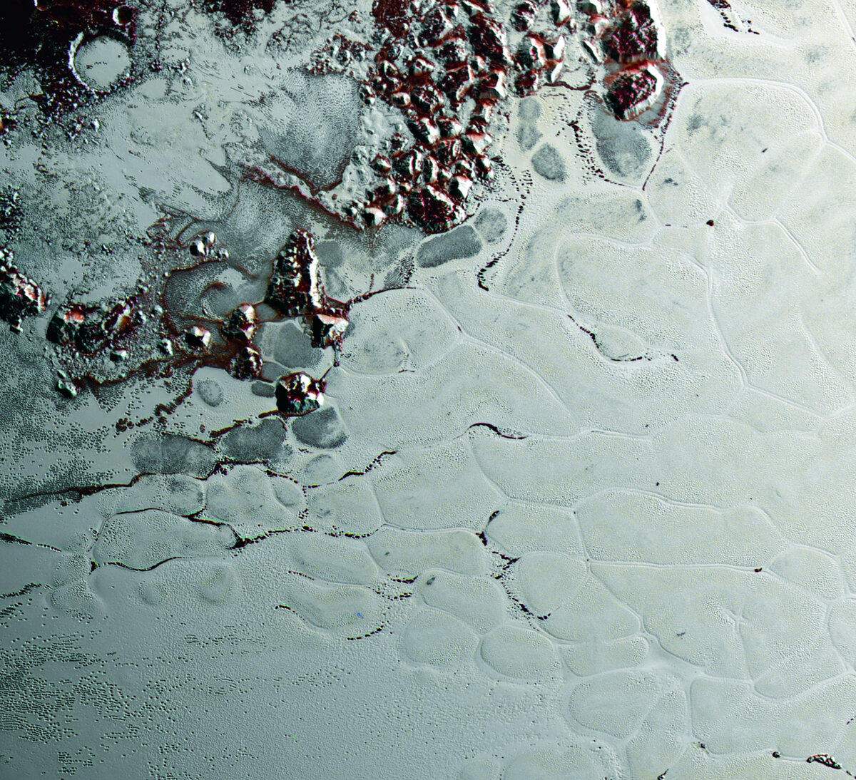 Ледяная поверхность Плутона / NASA 