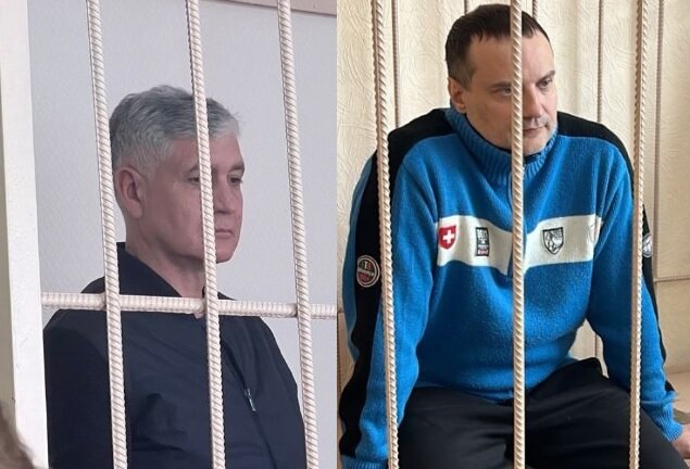 Слева — Васильев, справа — Архипов. Фото: Управление Судебного департамента в Новосибирской области