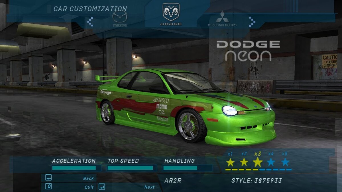 Dodge Neon - самая дешёвая машина из Need for speed. | Тачки, гонки,  рок-н-ролл | Дзен