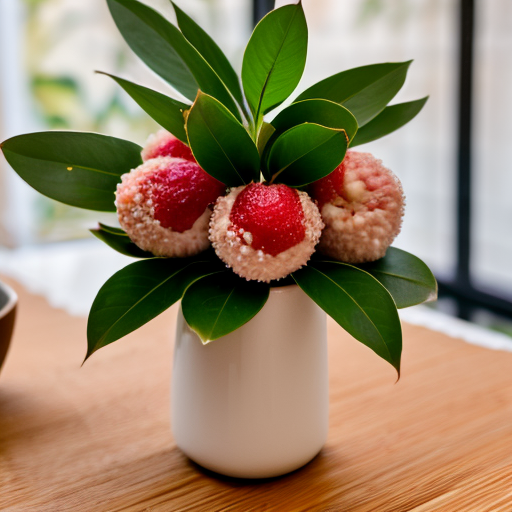 Личи.  Фото создано ИИ