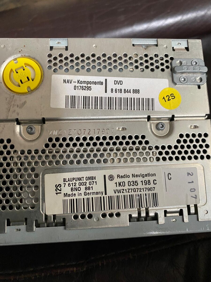 VW разблокировка магнитолы