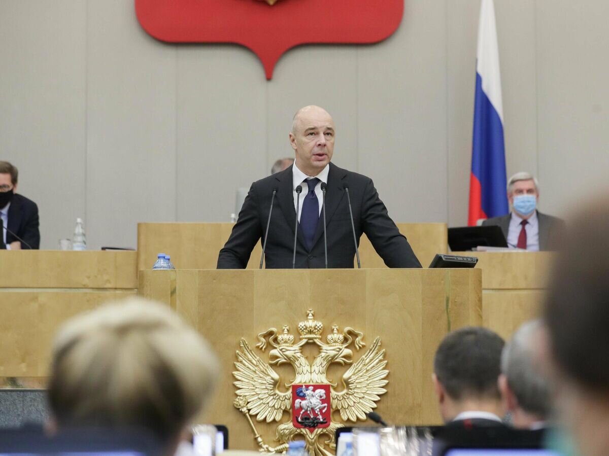    Министр финансов РФ Антон Силуанов выступает на пленарном заседании Государственной Думы РФ© РИА Новости / Пресс-служба Государственной Думы РФ