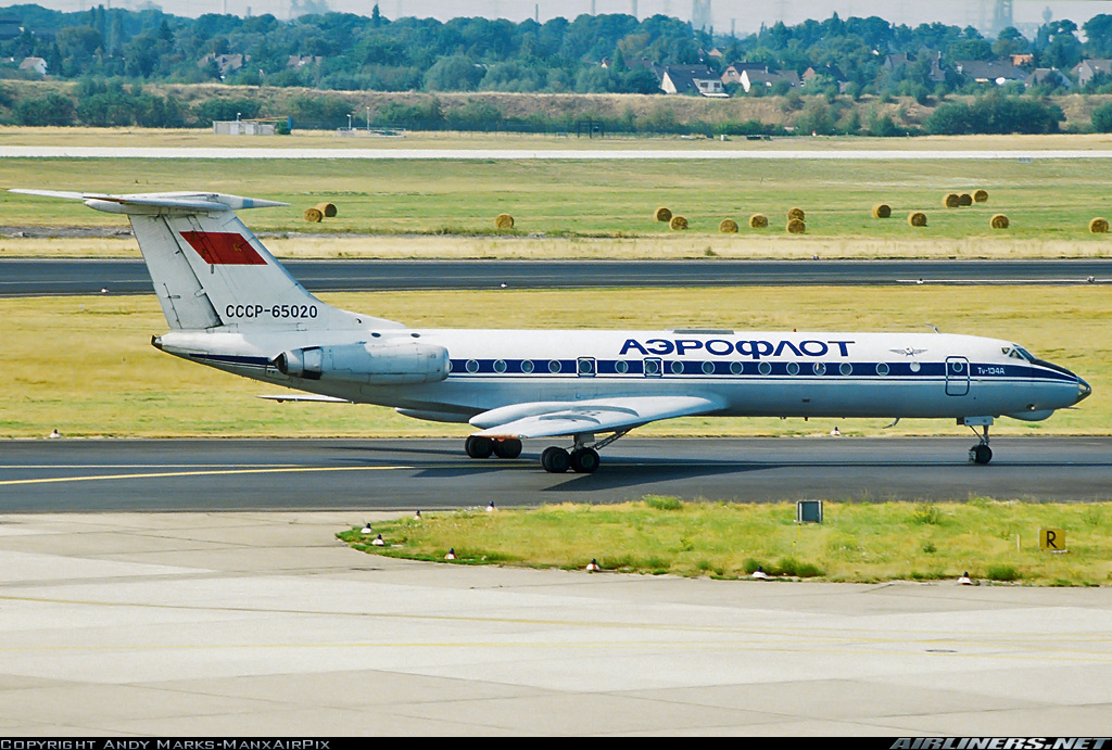 Самолет Ту-134А (далее А-3) // источник: airliners.net