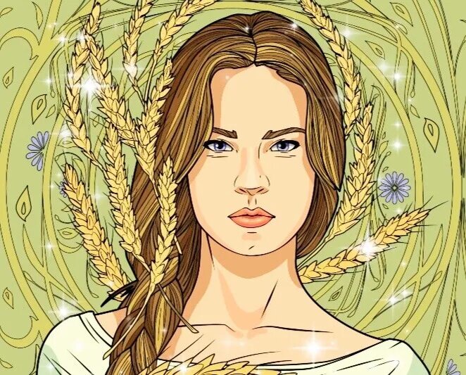 Картинка из моей раскраски. Очень похожа на Марину.