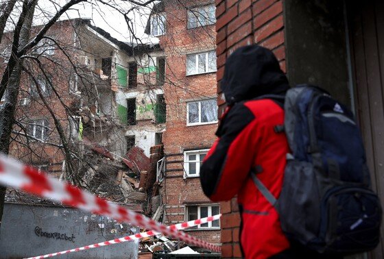    Последствия обрушения жилого дома в Ростове-на-Дону