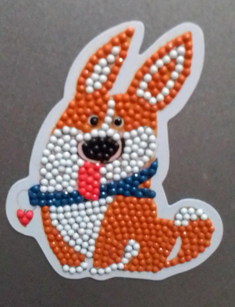 Ещё на праздниках сделала такую алмазную мозаику. Точнее их было 3. Фото автора.