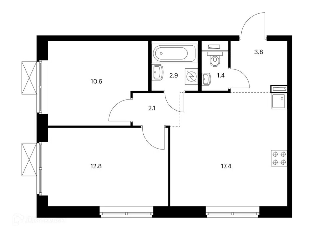 Пример с сайта по продаже недвижимости 