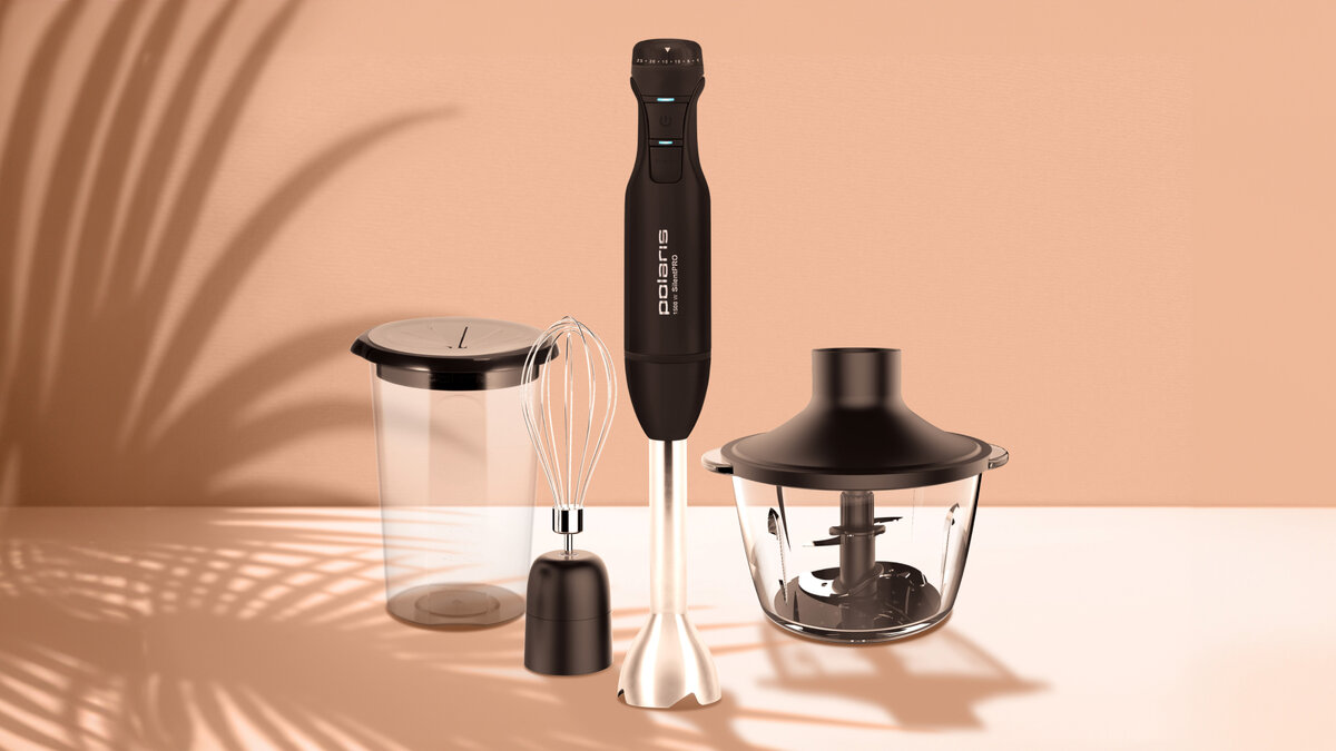 Погружной блендер PHB 1510GL Silent 3 в 1: блендер, миксер и измельчитель